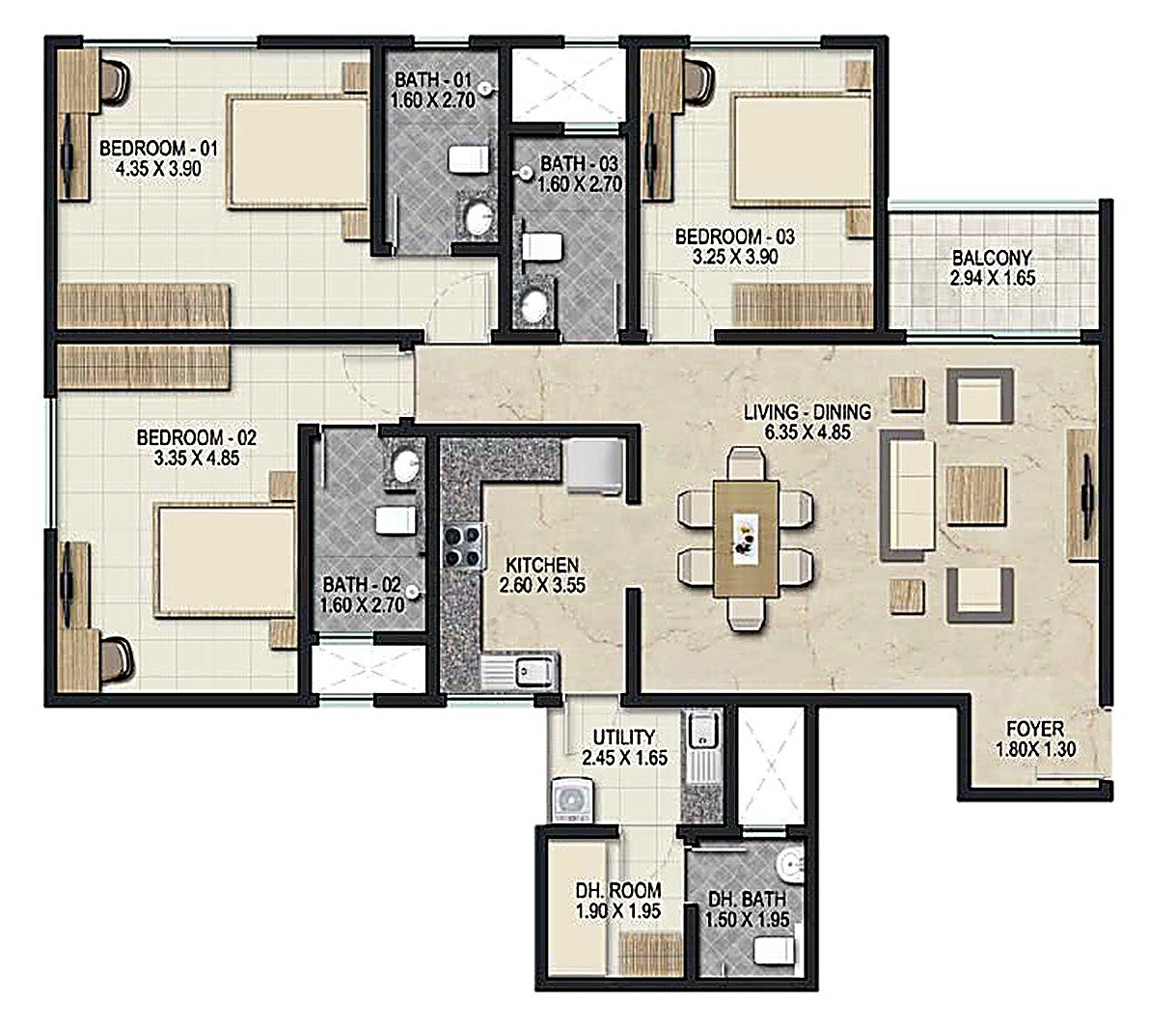 Floor Plan — Godrej Astra